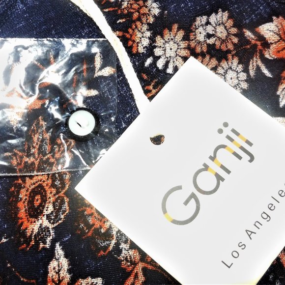 Dress Floral Short Summer A-line open shoulders long sleeve boho NWT MEDIUM - Picture 8 of 8